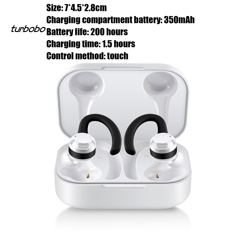 Tai Nghe Không Dây Bluetooth 5.0 D030 Móc Vành Tai Tích Hợp Hộp Sạc