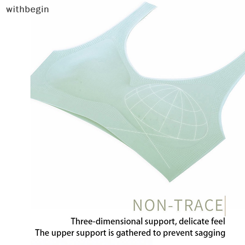 1 Áo Lót Lụa Lạnh Siêu Mỏng Không Lộ Lưng Thời Trang Mùa Hè