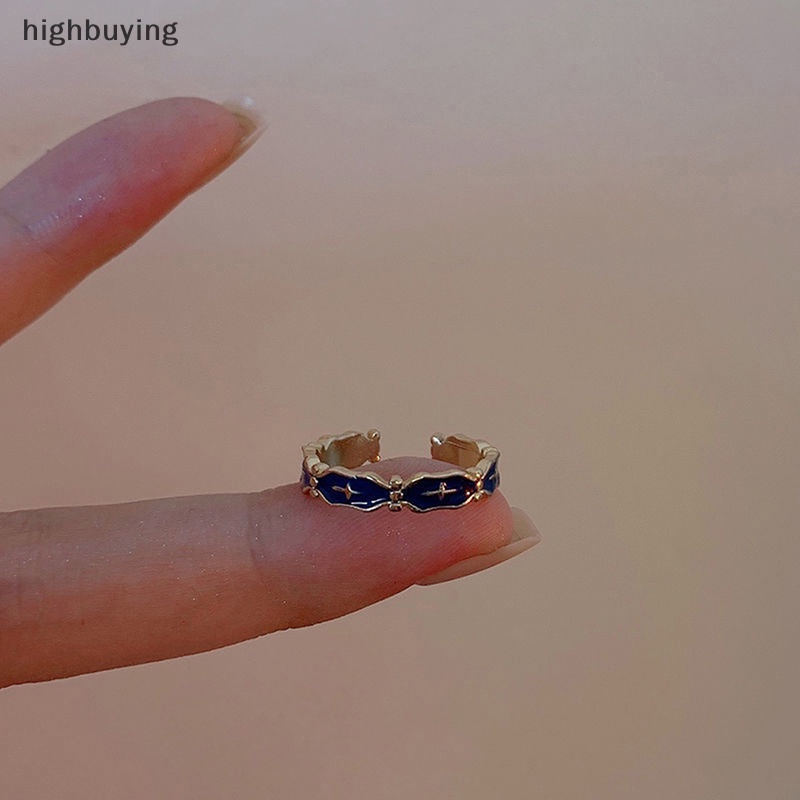 Hbvn Belle Nhẫn Hở Màu Sắc Thời Trang Vintage Tinh Tế Phù Hợp Với Cặp Đôi