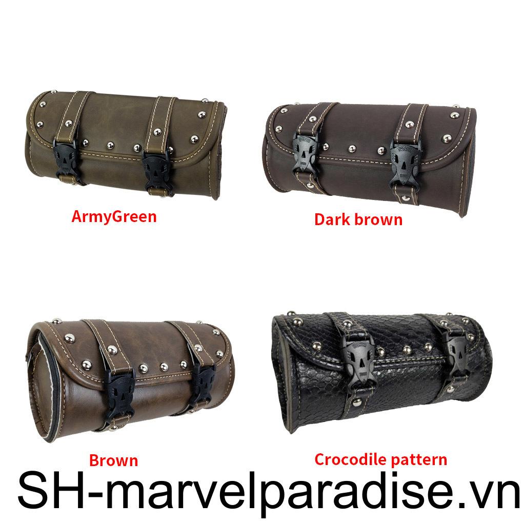 Túi Vải Oxford 3L Màu Nâu Đậm Kèm Tay Lái Có Thể Điều Chỉnh Cho Xe Máy