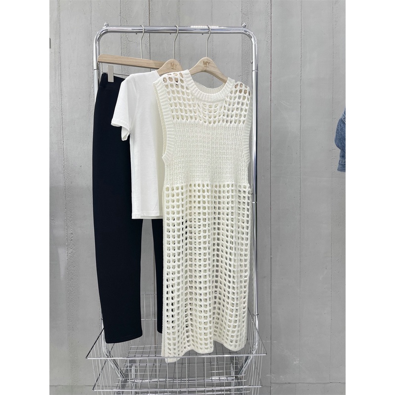 Áo Dệt Kim Sát Nách Dáng Vừa Phong Cách Hàn Quốc Thời Trang Cho Nữ