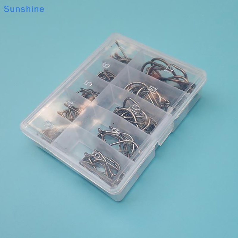 Set 100 Lưỡi Câu Cá Bằng Thép Carbon Chất Lượng Cao