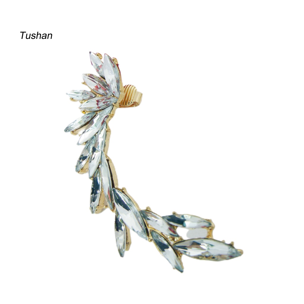 1 Khuyên Kẹp Vành Tai Đính Đá Thời Trang Cho Nữ