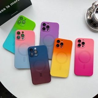 Ốp Điện Thoại Silicon Nam Châm Kèm Sạc Không Dây Dành Cho iPhone 14 13 12 11 Pro Max Plus