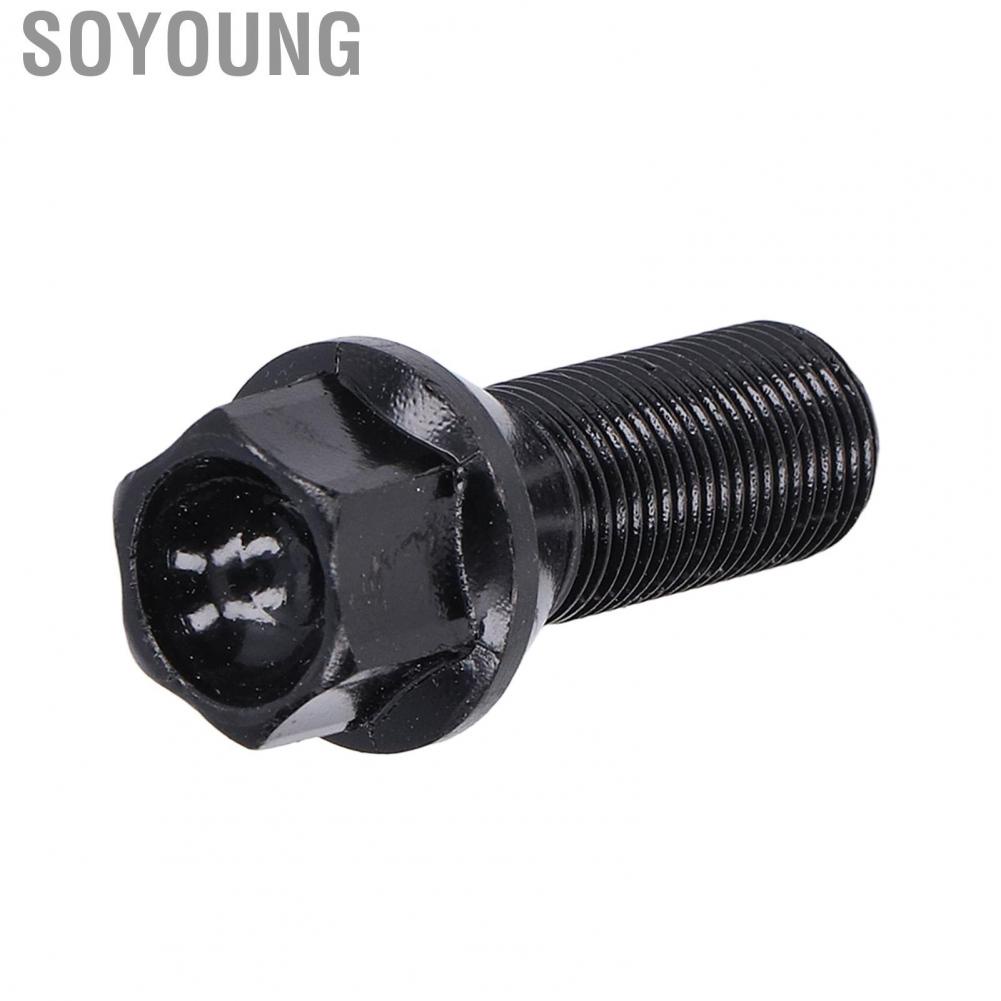 Soyoung Wheel Lug Bolt  Cold Forged Steel Locks Screw Black for Car