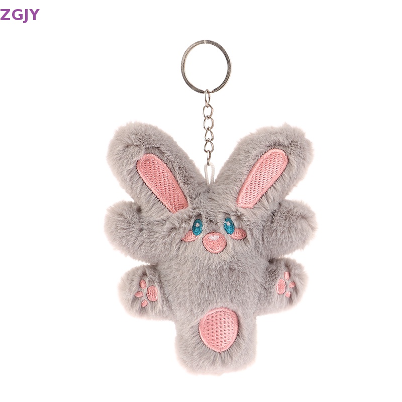 Móc Khóa Thỏ Nhồi Bông Mềm Mại Dễ Thương Mới