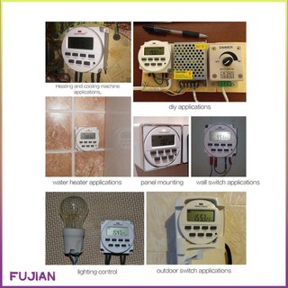 Sinotimer Tm618N-2 220V Lcd Digital Ac Programmable Timer Switch With Ul Listed Relay Inside Countdown Time Function [B/5]