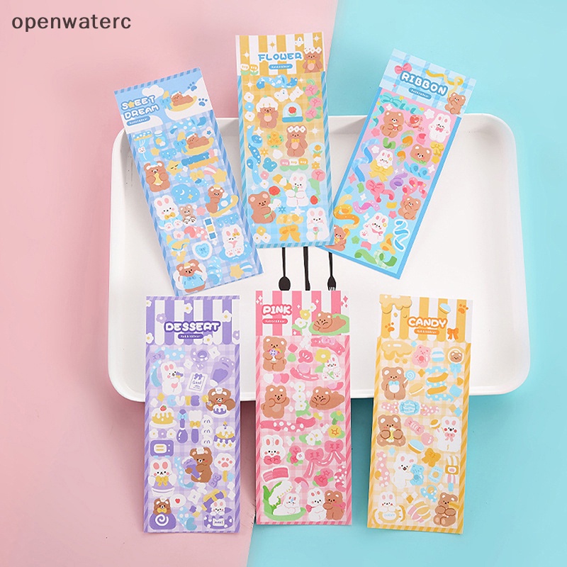 Bộ 6 Tấm Sticker Họa Tiết Hoạt Hình Dễ Thương Bắt Mắt Sành Điệu