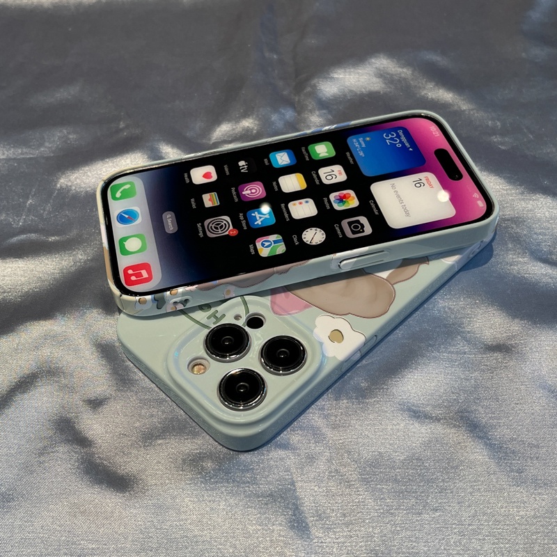 Ốp Điện Thoại Cứng Họa Tiết Cô Gái Hoạt Hình Cho Iphone x 7 11 / / 12 14Pro 8Max 13 TZA6