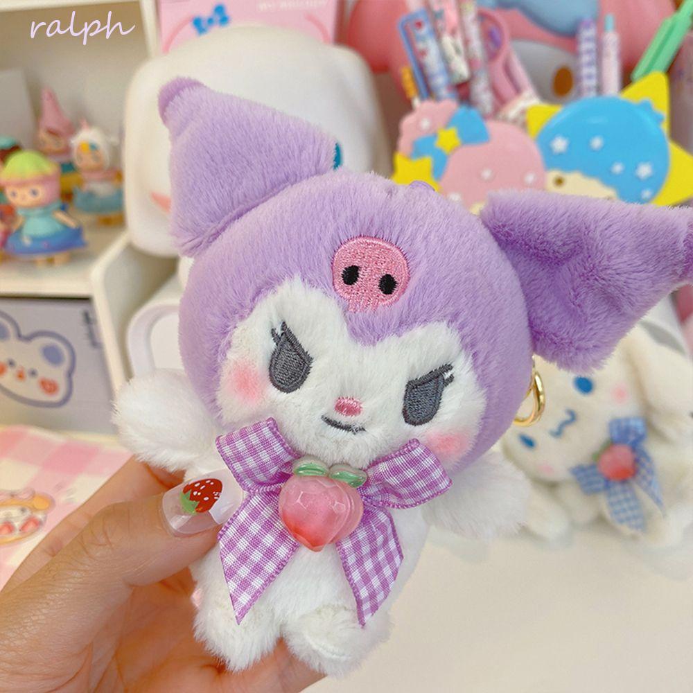 Móc Khóa Xe Hơi Nhồi Bông Hình Kuromi Melody Hoạt Hình Dễ Thương