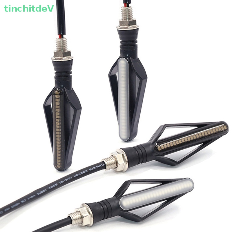 Đèn LED Tín Hiệu DRL Ánh Sáng Trắng / Vàng / Đỏ Dành Cho Xe Mô Tô