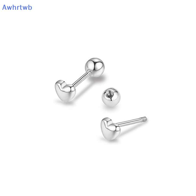 1 Đôi Khuyên Tai Hình Trái Tim Dạng Xoắn Ốc Cho Nữ Mới