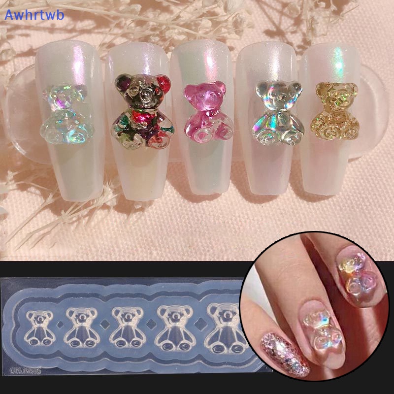 Khuôn Silicone Tạo Hình Trang Trí Móng Tay 3D Mới