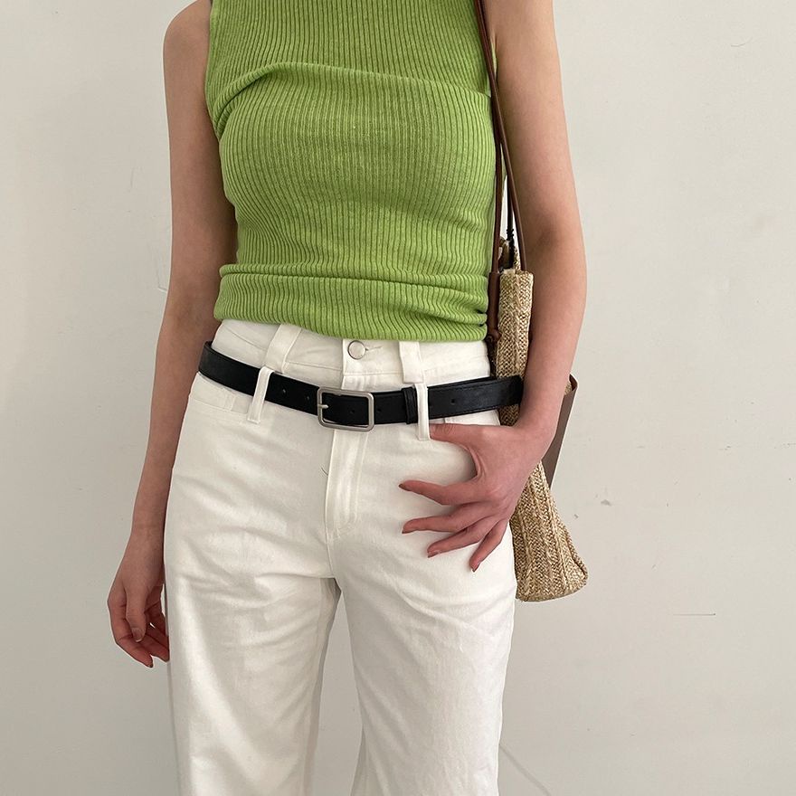 Thắt Lưng Màu Đen Phong Cách Instagram Retro Hàn Quốc Cá Tính Cho Nữ