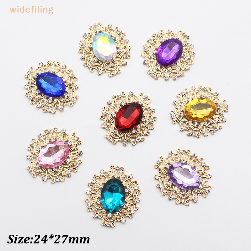 Set 5 Nút Đá Pha Lê 24 * 27MM Dùng Làm Trang Sức DIY