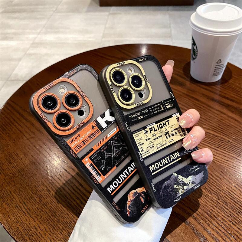 Ốp Điện Thoại Silicon Mềm Chống Sốc Hình Vé Máy Bay Cho iphone 14 12 13 11 Pro MAX 14promax 12promax 12pro 13pro XS MAX XR X