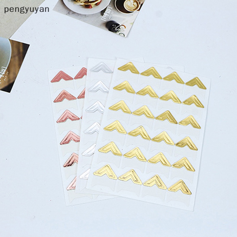 [pengyuyan] Set 5 Tờ Nhãn Dán Giấy Kraft Trang Trí Khung Ảnh Cổ Điển DIY