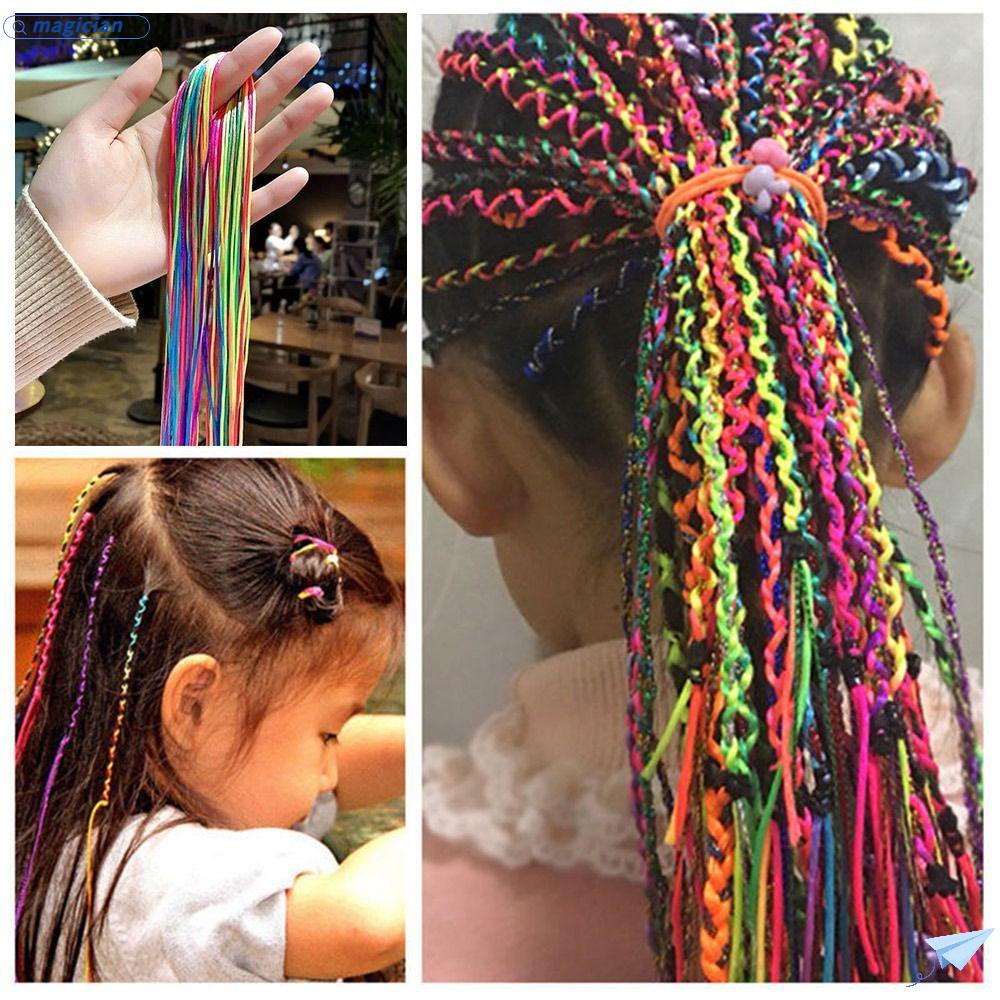 Set 10 Dây Buộc Tóc Bện Xinh Xắn Cho Bé Gái