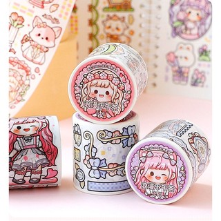 Hàng Mới Về Tiraduoduo Sauce Cuộn Băng Keo Dán Sổ Tay Trà Chiều Lãng Mạn Dễ Thương Tutu Dreamer