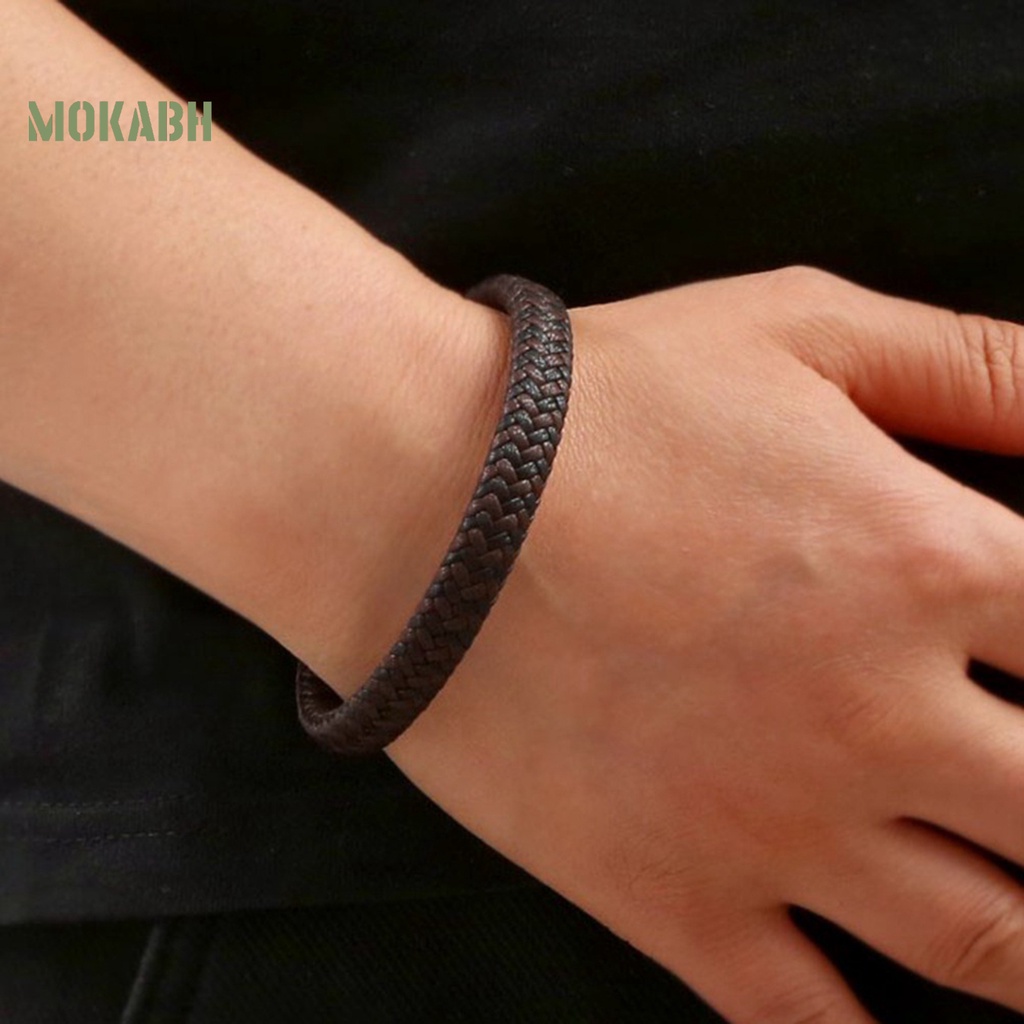 [Mới] Vòng Đeo Tay Dây Bện Thủ Công Nhiều Lớp Thoải Mái Chống Mài Mòn Trang Trí Hạt Charm Mặc Hàng Ngày