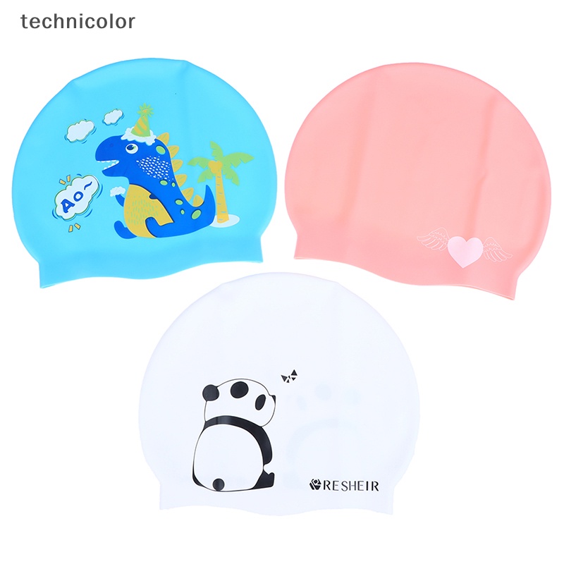 1 Chiếc Mũ Bơi Chất Liệu Silicon Co Giãn Chống Thấm Nước Cho Bé