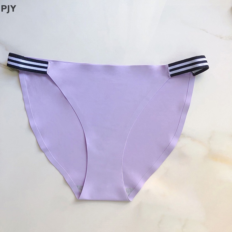 1 Quần Lót Mềm Mại Không Đường May Lưng Thấp M-XL 9 Màu Cho Nữ PJ