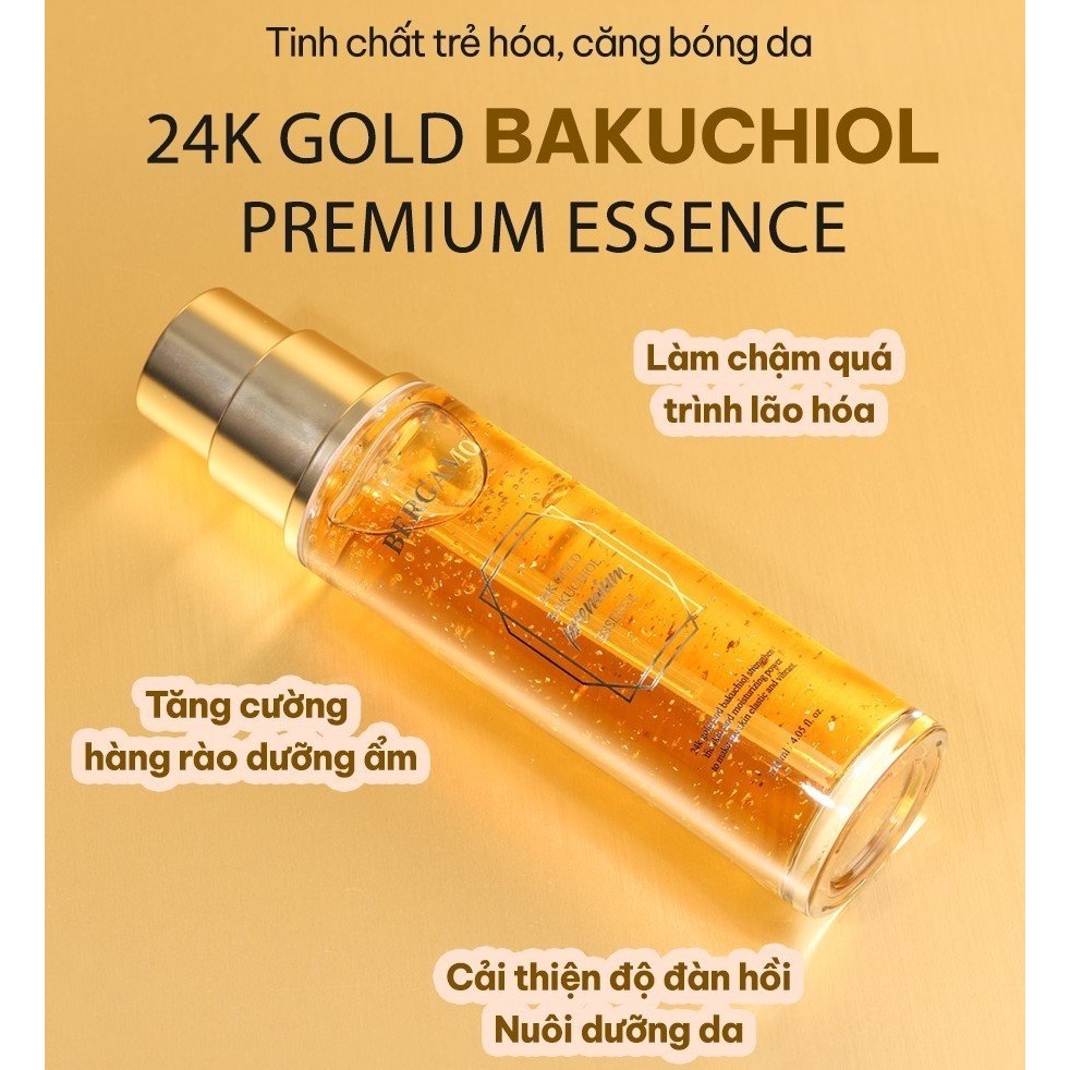 Tinh Chất Vàng Chống Lão Hóa Bergamo 24K Gold Bakuchiol Premium 120ml