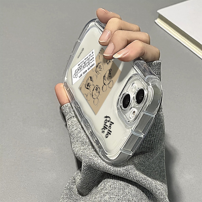 Ốp Điện Thoại Silicon TPU Mềm Trong Suốt Chống Sốc In Hình Chuột Dễ Thương Cho IPhone 13 11 14 12 Pro XS Max X XR 7 + 8 Plus