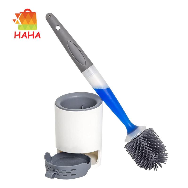 Giá Đỡ Bàn Chải Vệ Sinh Toilet Có Tay Cầm Tiện Lợi