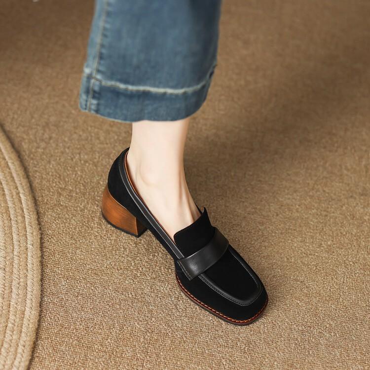 Giày Loafers Giày Nữ Giày Đế Bằng Giày Đơn Nữ Giày Da Giày Loafers