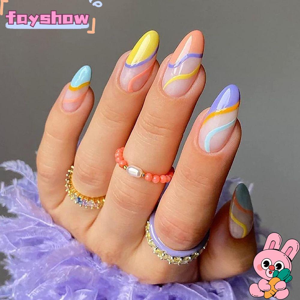 Hộp 24 Móng Tay Giả Che Phủ Toàn Diện Tháo Rời Được