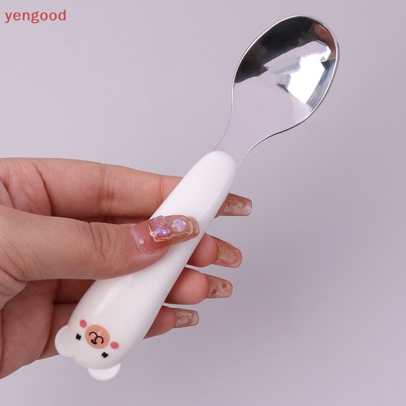 Bộ Muỗng Nĩa Inox 304 Kiểu Hoạt Hình Đáng Yêu Cho Bé