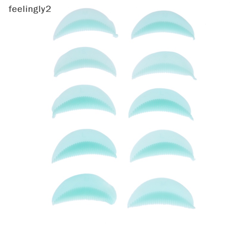 Set 5 Cặp Đệm Silicone Hỗ Trợ Uốn Cong Lông Mi Tiện Dụng