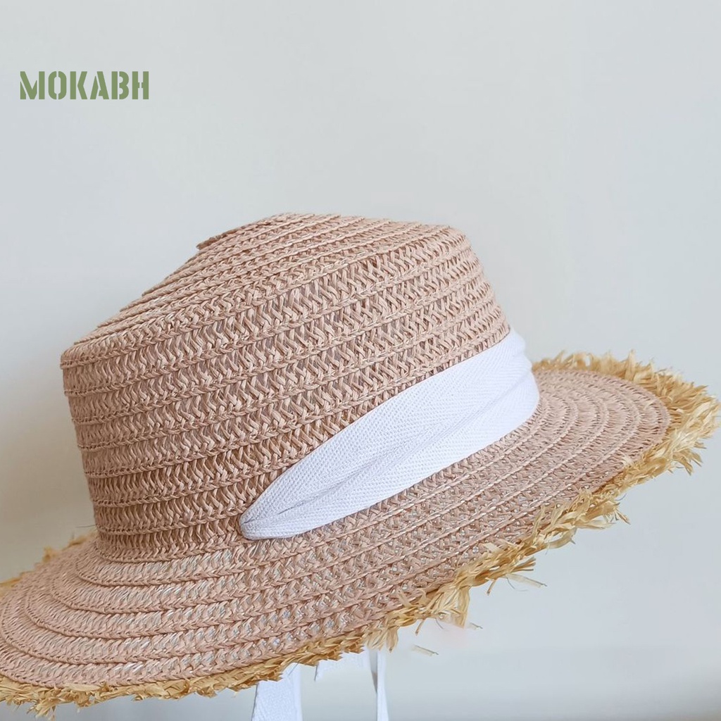 Nón Cối Rộng Vành Chống Nắng Chống Tia UV Màu Sắc Tương Phản Thời Trang Cho Nữ