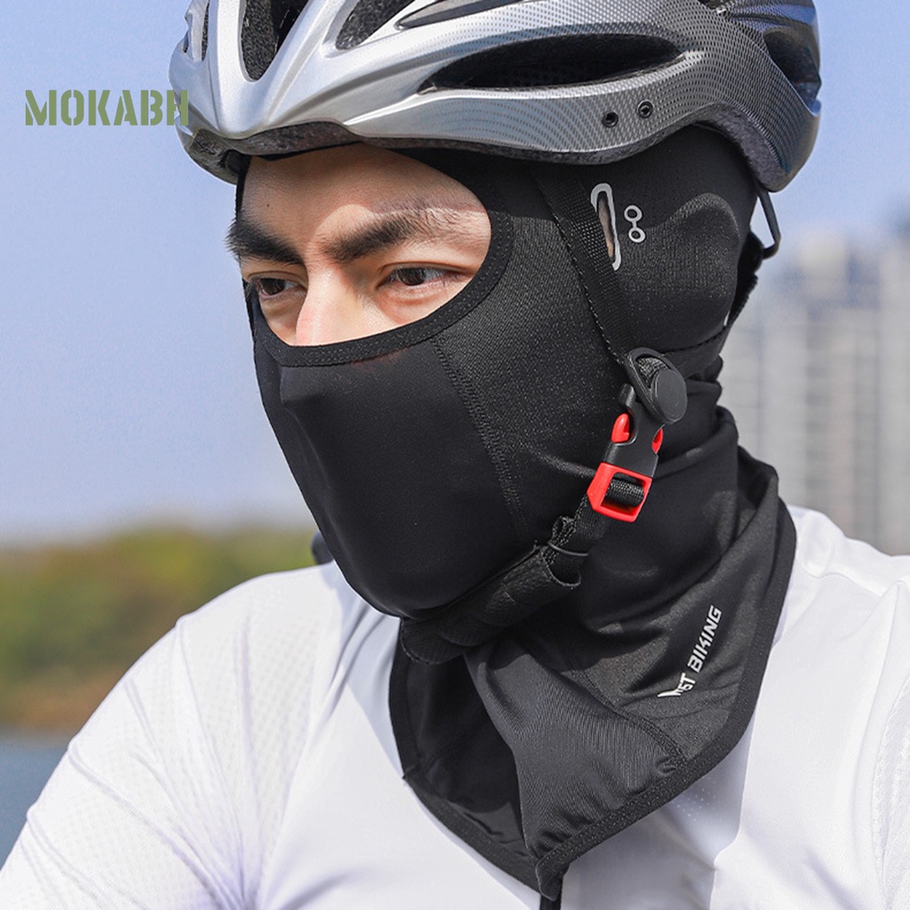 Mũ Trùm Đầu Bằng Lụa Lạnh Độ Co Giãn Cao Chống Tia UV Nhanh Khô Tiện Dụng Cho Mùa Hè