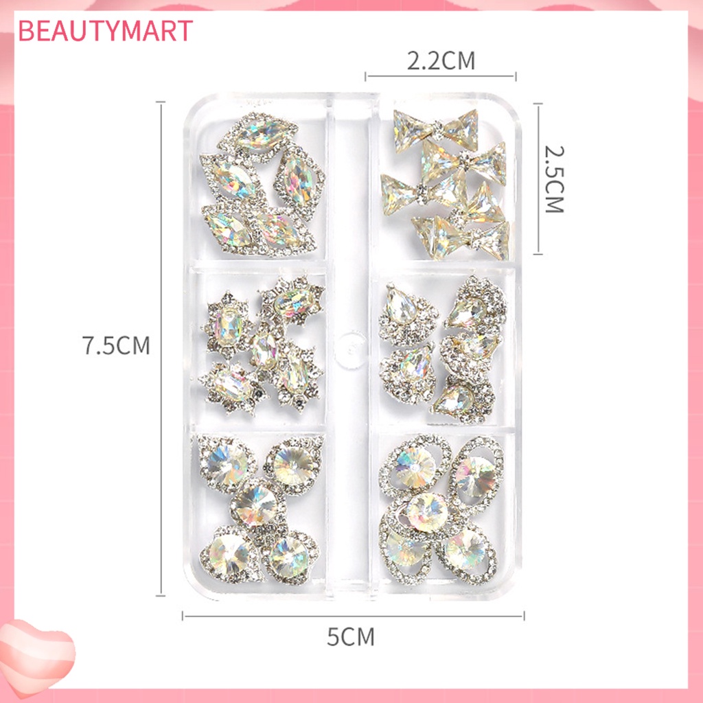 Phụ Kiện Trang Trí Móng Tay Hình Bướm Bằng Hợp Kim Siêu Sáng Bóng DIY