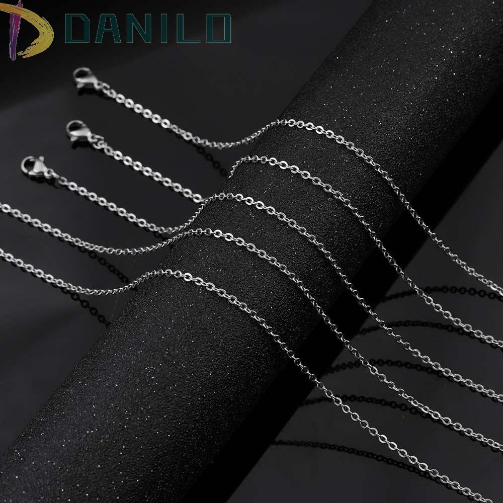 Set 10 Dây Xích Bằng Thép Không Gỉ Dùng Làm Trang Sức DIY|Dây Chuyền Có Khóa Tôm Hùm Nhiều Màu Sắc Dùng Làm Trang Sức