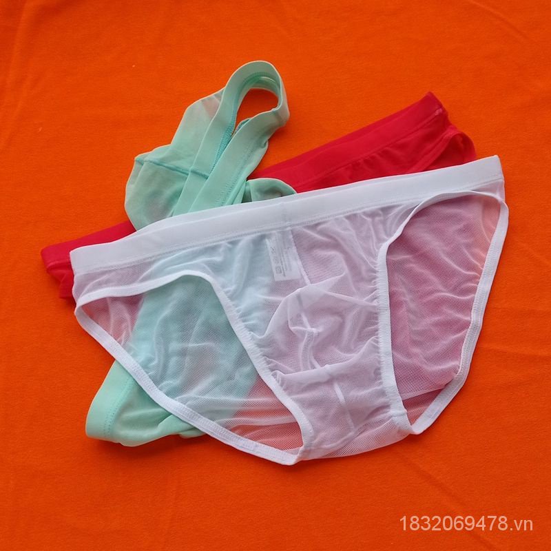 Quần Lót Lưới Trong Suốt Lưng Thấp Co Giãn Thoáng Khí Thời Trang Mùa Hè Cho Nam Giới