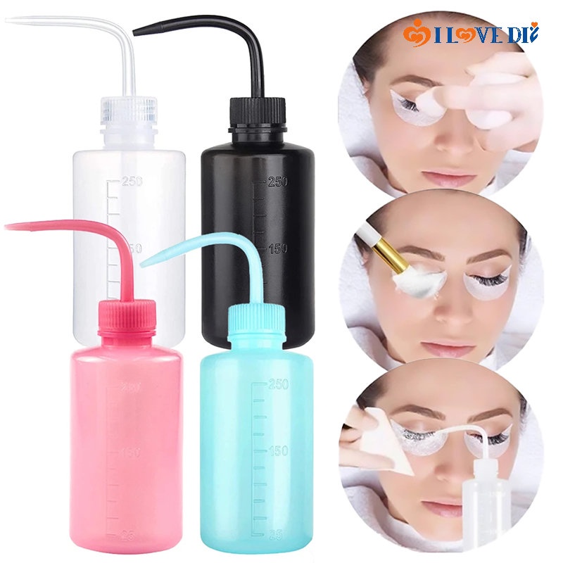 Bình Đựng Dung Dịch Vệ Sinh Lông Mi / Lông Mày Dạng Bóp Miệng Cong Nhiều Màu Sắc