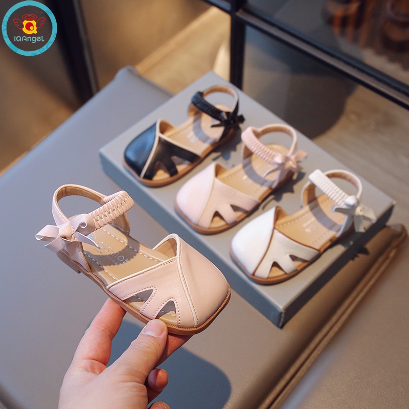 Xăng đan Đế Mềm Đính Nơ Thời Trang Mùa Hè Cho Bé Gái