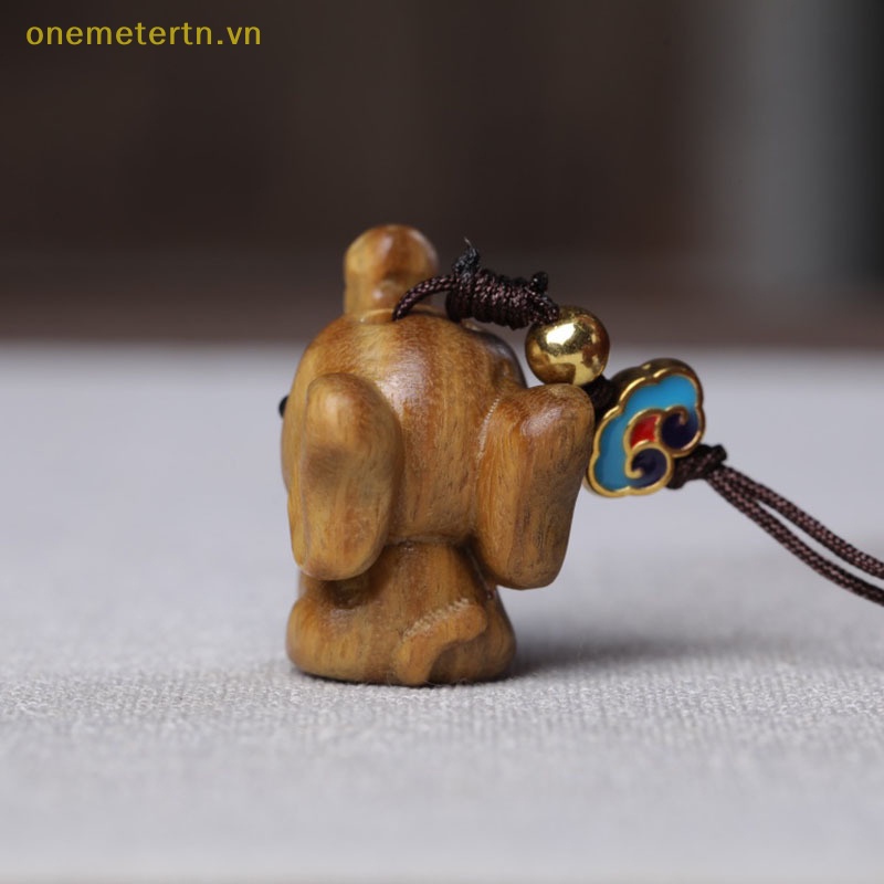 Mặt Dây Chuyền Khắc Hình Chú Voi Nhỏ Xinh Tự Nhiên DIY