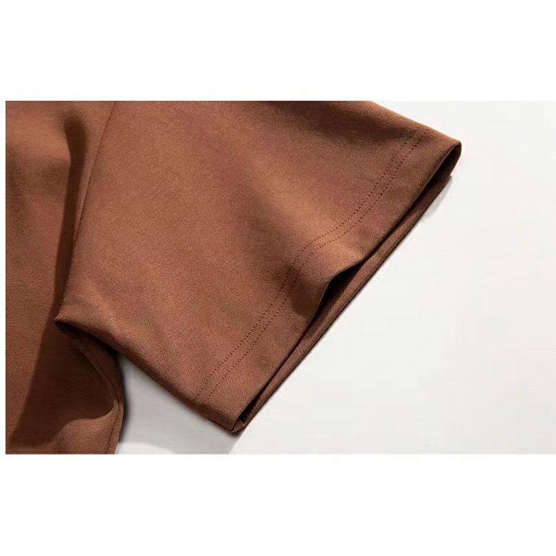 Áo Thun Tay Ngắn Cổ Tròn Bằng Lụa Lạnh Mỏng Dáng Rộng Thời Trang Mùa Hè Hàng Mới Dành Cho Bạn Nam