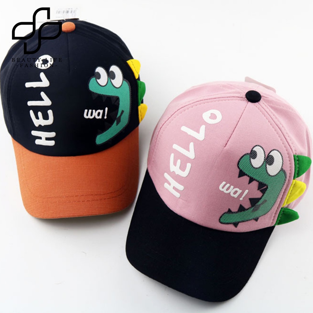 Nón Lưỡi Trai Thoáng Khí In Họa Tiết Khủng Long Bảo Vệ Cho Bé