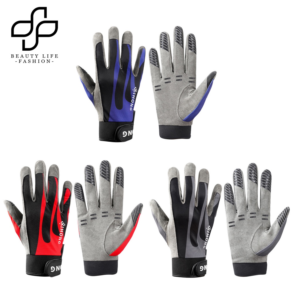 1 Đôi Găng Tay Thể Thao Bằng Polyester Chống Trượt Thoáng Khí Mau Khô Bảo Vệ Cho Nam