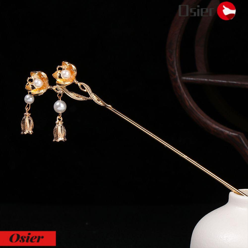 Kẹp Tóc Hình Hoa Bằng Kim Loại 1 Cái