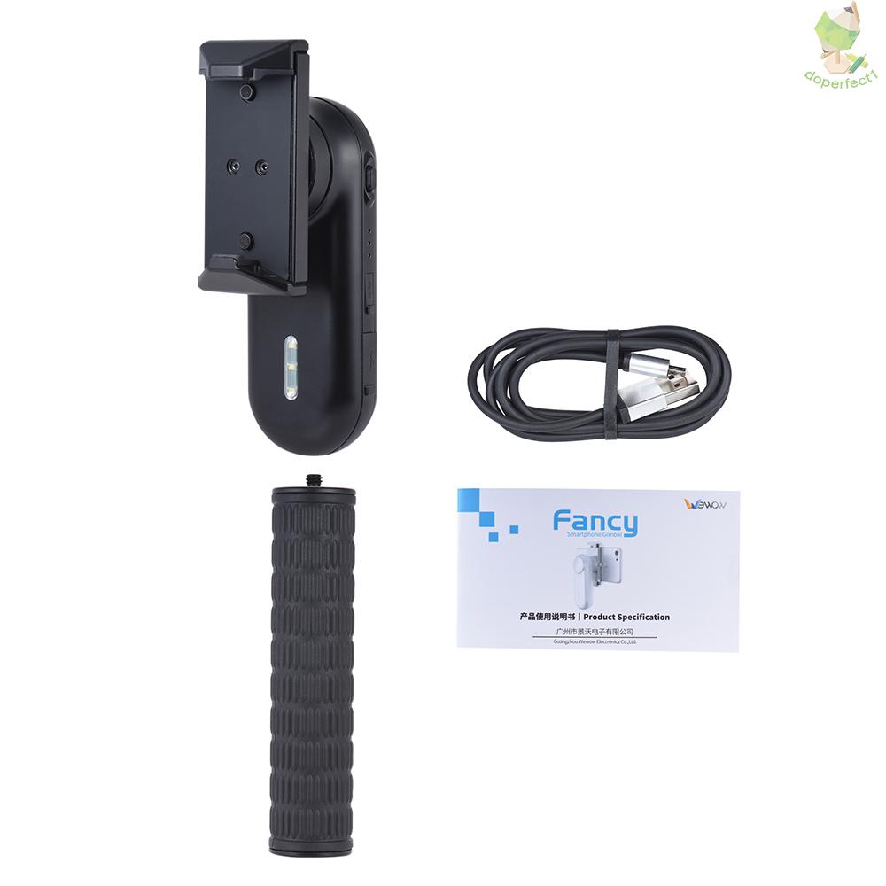Wewow Fancy 1 Axis Handheld Smartphone Gimbal Video Stabilizer for Live Show Selfie Video Creation for iPhone Samsung Hu   Came-6.5