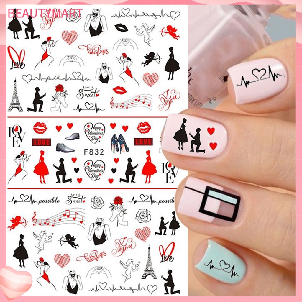 Nhãn Dán Móng Tay Hiệu Ứng 3D Không Phai Siêu Mỏng Hình Hổ Trang Trí Móng Tay