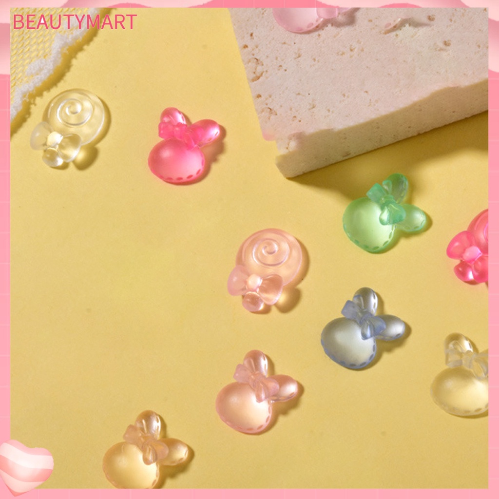 Set 20 Phụ Kiện Trang Trí Móng Tay Trong Suốt Họa Tiết Hoạt Hình Dễ Thương