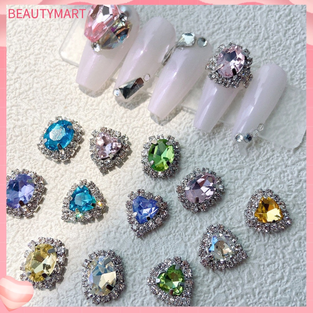 Phụ Kiện Trang Trí Móng Tay Lấp Lánh Bằng Hợp Kim Chống Rỉ Đa Năng DIY