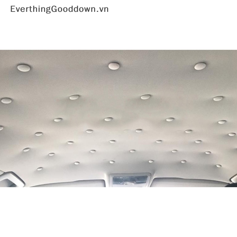 Everthinggooddown Set 10 Nút Vặn Bằng Vải Nylon Gắn Trần Xe Hơi